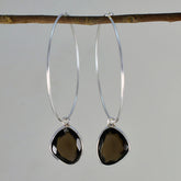 Soo-jin Brown Dangle Earrings with Elegant Design